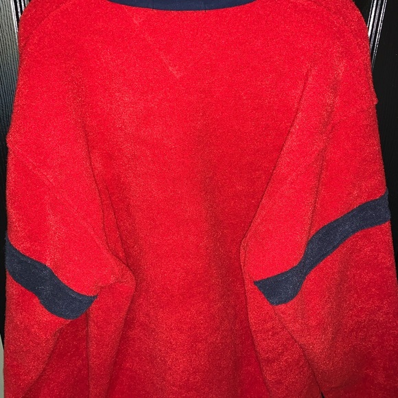 XL Tommy Hilfiger terry cloth sweater pullover - Picture 2 of 2